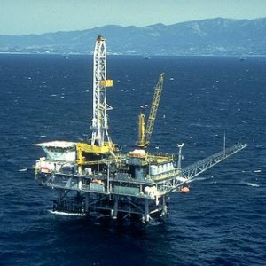 Oil rig and oil spills